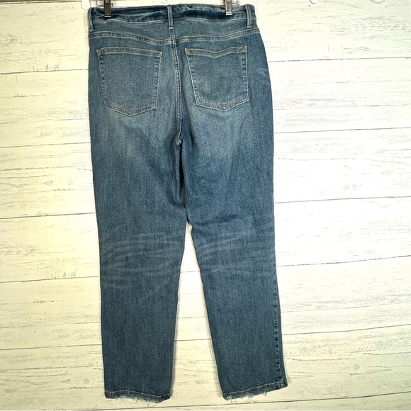 Maurices Button Fly High Rise Mom Jeans Women’s Sz 31 Strech Denim Straight Leg - Picture 5 of 6